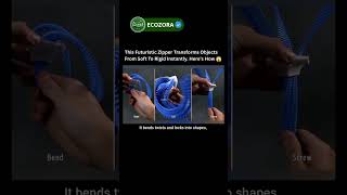 This 3-Sided Zipper Changes Shape Instantly 🤯 #futuretech #innovation #shorts