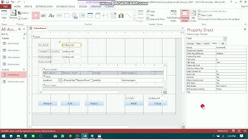 TUTORIAL MS ACCESS FORM KAS MASUK  UNTUK FUNGSI SIMPAN, EDIT, HAPUS DAN TUTUP #CURDACCEESS