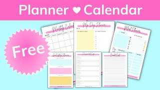 Free Printable Planner and Calendar Bundle!!! Freebies | Printables Free Printable Planner and Calendar Bundle!!! Freebies | Printables