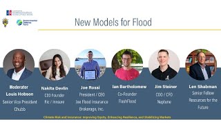 Climate Risk and Insurance Conference Day 2: New Models for Flood