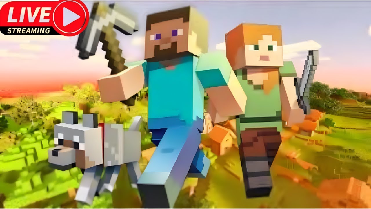 Playing minecraft in smp with friends
