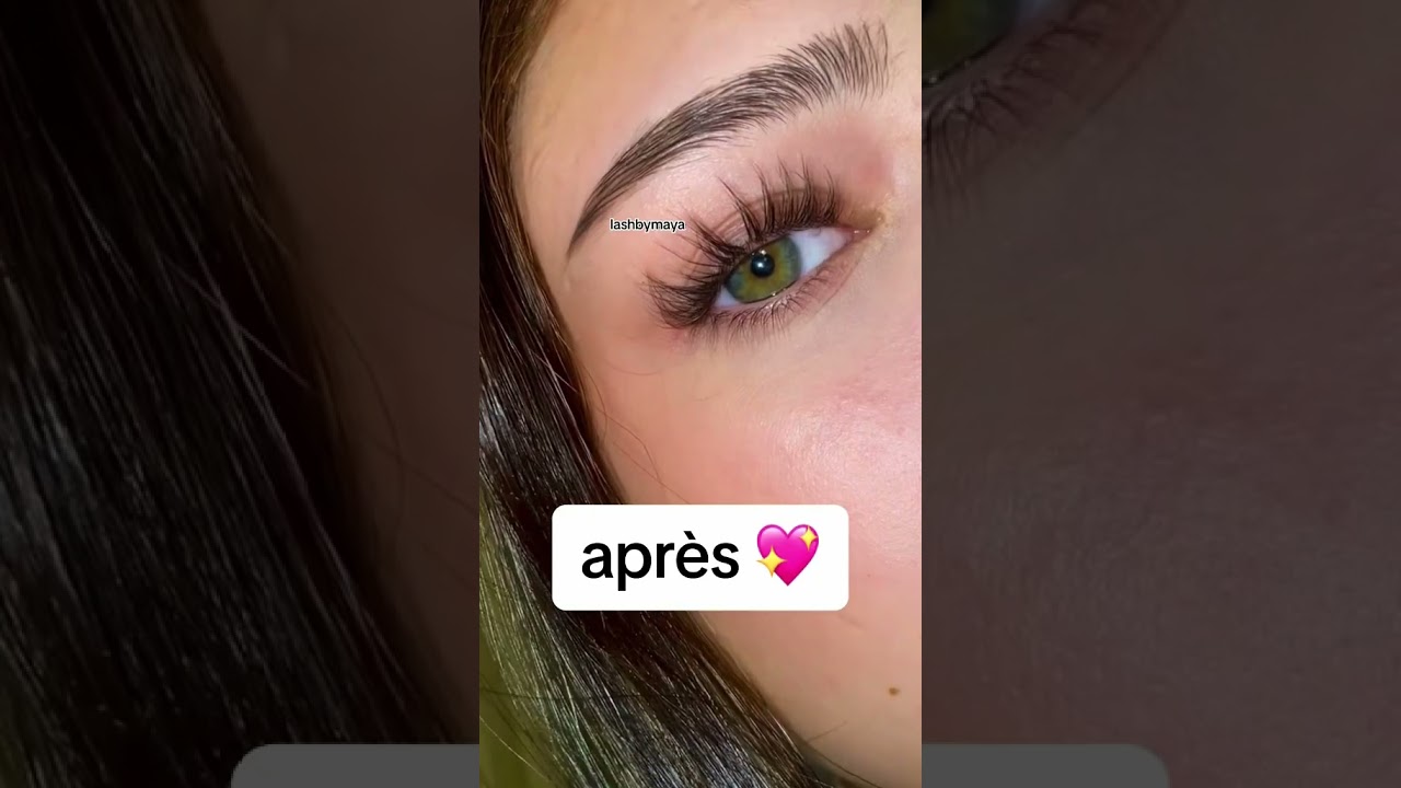 Mon avant après sérum pour cils 💖 