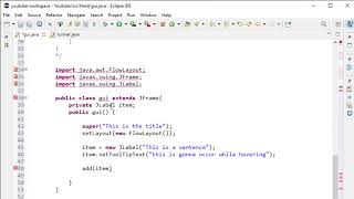 Java Programming - 51 - GUI with JFrame