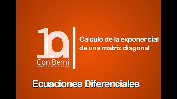 Cálculo de la exponencial de una matriz diagonal