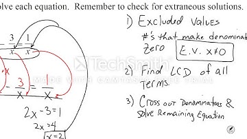 5 4 Solving Rational Equations with Monomial Denominators