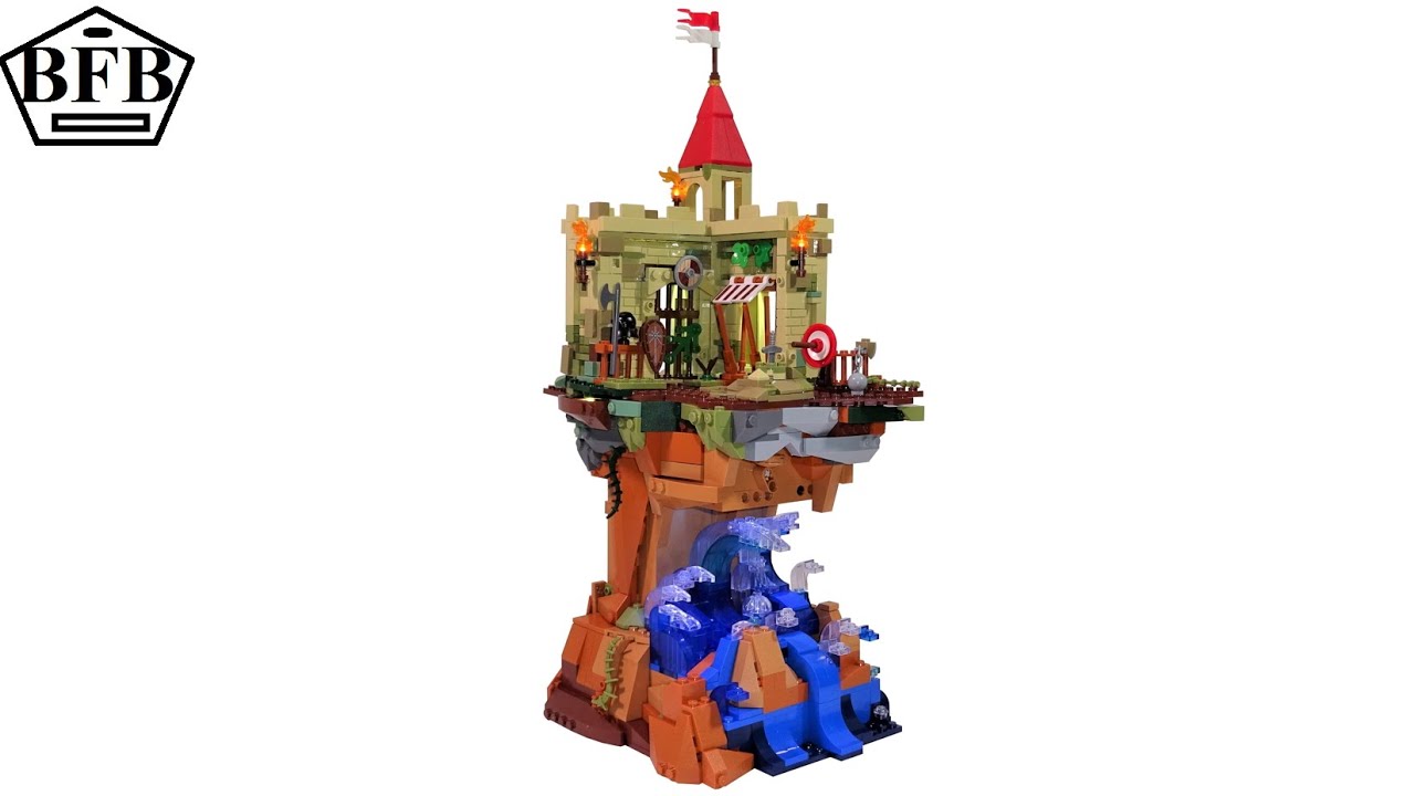 Fun Whole F9005 | Castle on The Cliff | LED-Beleuchtung | Speed Build Review