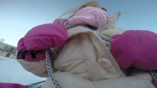 Katie 1st Snow (Emma Sledding) DEC 13