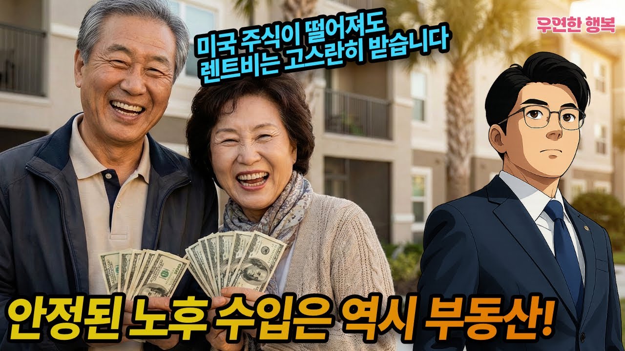 안정된 노후 수입은 역시 부동산! 미국 주식이 떨어져도 렌트비는 고스란히 받습니다