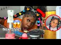 Doing 2 braided slick Ponytails with a twist 😱