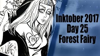 Inktober 2017 | Day 25: Forest Fairy