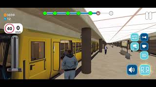 Subway train Simulator game U5 LINE AND U8 LINE driving(AUTO DRIVE)(beleullin) screenshot 2