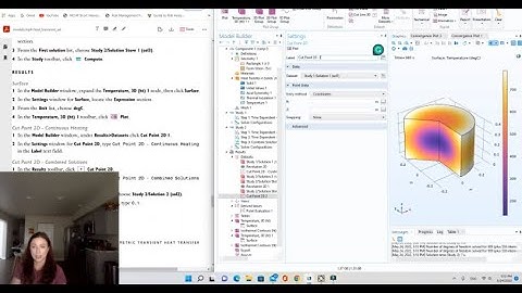 Axisymmetric Transient Heat Transfer COMSOL Tutorial