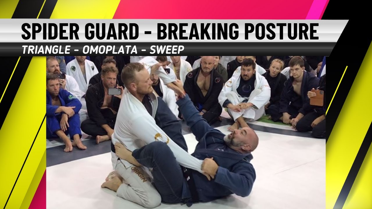 77. Spider Guard | Breaking Posture to Triangle, Omoplata, & Sweep