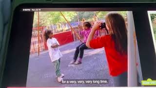 Sesame Street season 34 4046 A girls use an instant camera to take pictures of her friends