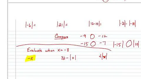 Pre alg 1.4 Comparing and Ordering Integers