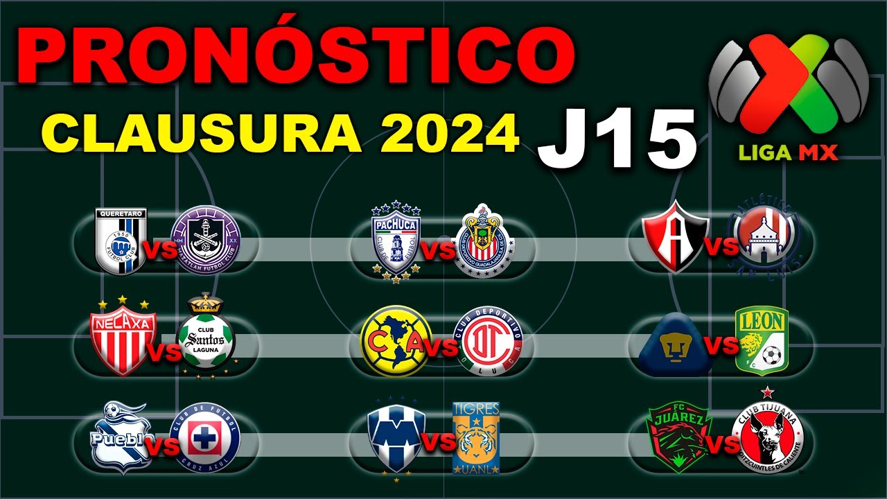 ⚽ El mejor PRONÓSTICO para la JORNADA 15 de la LIGA MX CLAUSURA 2024 ...