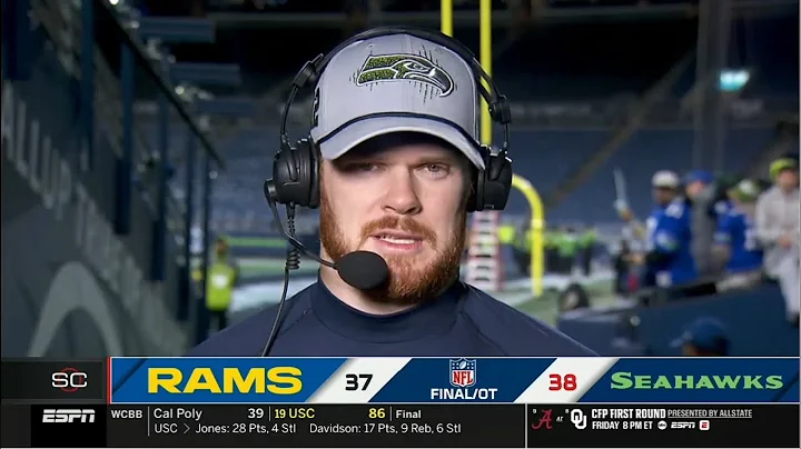 Sam Darnold joins ESPN to talk about Seahawks rally to stun Rams 38-37 in OT on 2-point conversion