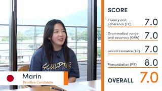 IELTS SPEAKING Mock Exam - Marin from Japan 🇯🇵🎓-  Band 7.0