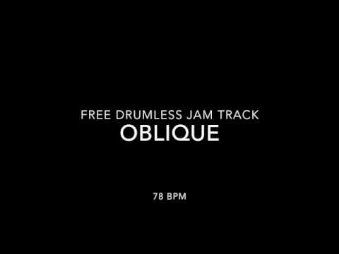 jam tracks for guitar Oblique - 78 bpm - [hiphop/groove] free drumless jam track backing track for drummers