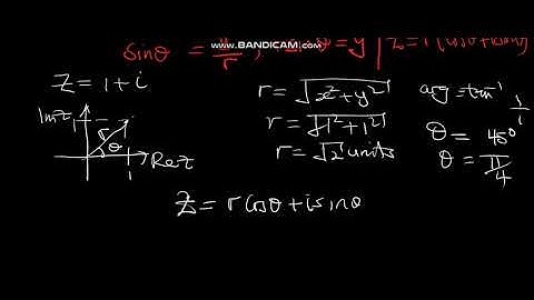 modulus-argument form (polar form) of a complex number