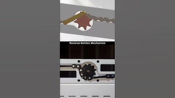 Reverse motion mechanism with chain and gear #trending