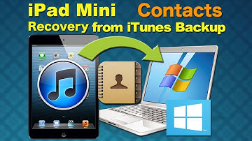 iPad Mini backup & recover, Recover Deleted Contacts or all other data from iPad Mini on Windows