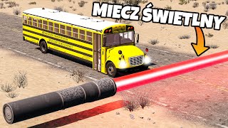 ❄️ SAMOCHODY KONTRA MIECZ ŚWIETLNY!? | BeamNG Drive |