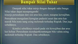 PENGARUH RESIKO NILAI TUKAR