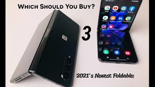 Samsung Galaxy Z fold 3 vs Z flip 3// Speed and Camera Comparison.