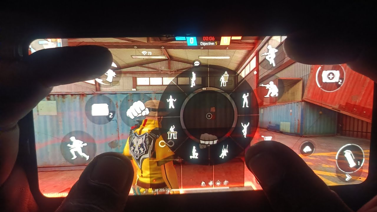 4 fingers handcam gameplay free fire solo vs squad br rank || - YouTube