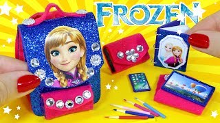 🌟 6 DIY IDEAS! Miniature Frozen Anna School Supplies 💖BACK TO SCHOOL 💖AnnaOriona