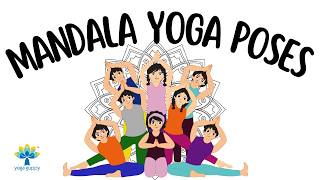Fun Yoga Poses for Kids in School |  Mandala Yoga with Friends | Yoga for Children | Yoga Guppy