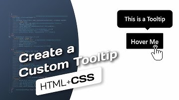 Easy Custom Tooltip | Using HTML and CSS only #coding