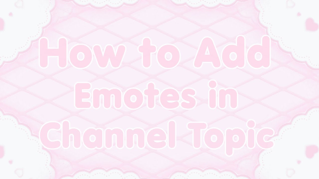 Discord Emojis In Channel Names Discord Emojis In Channel Names
