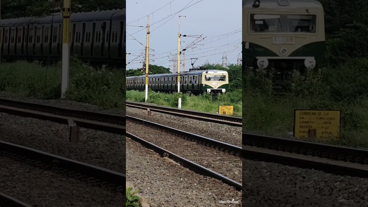 ✨ Beautiful Meeting of Green 💚EMU & ICF 12 Car 💜 EMU 🚂💞🚂🇮🇳🔥