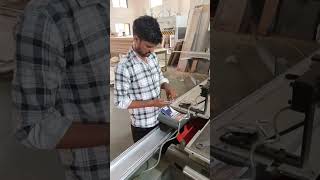 #machine panel saw scoring setting