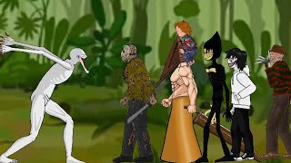 Scp-096 Vs Jason , Jeff , Bendy , Freddy , Chucky And Pyramid Head - Dc2