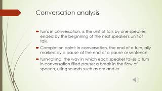 What is Discourse Analysis as a field of Linguistics? Discourse Analysis in English