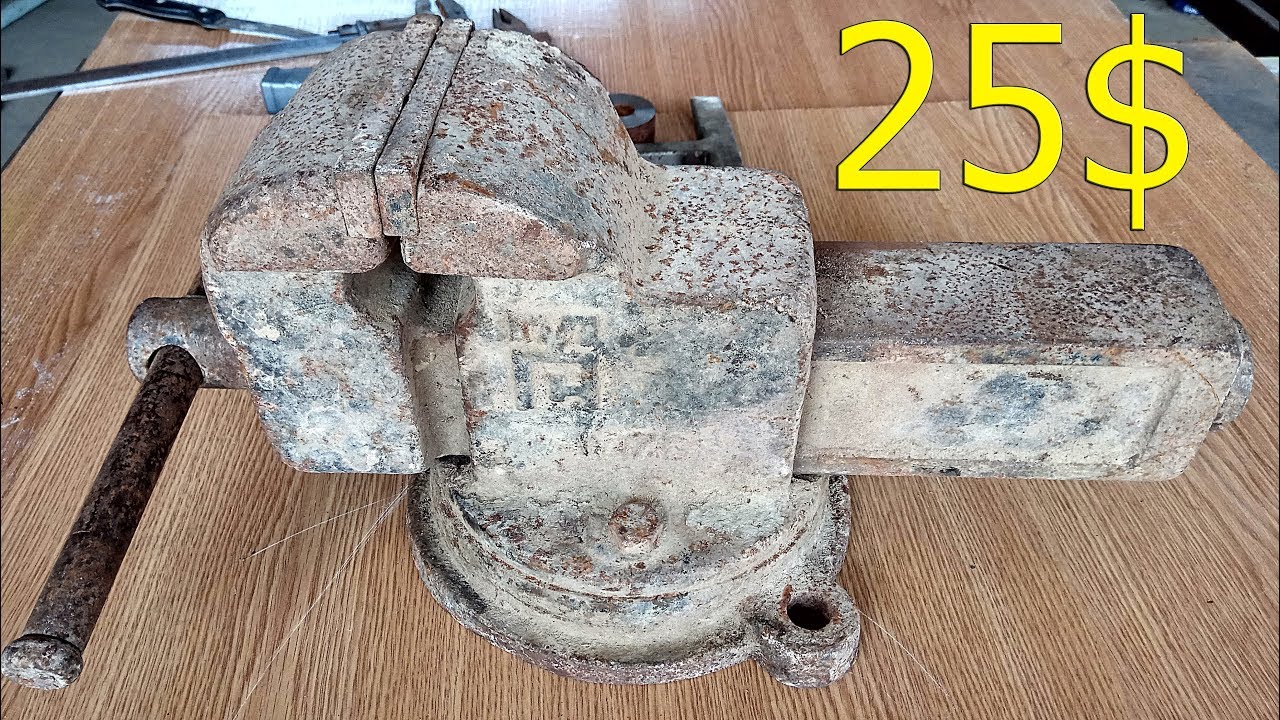 Тиски с металлома, восстановление. Vise Restoration USSR