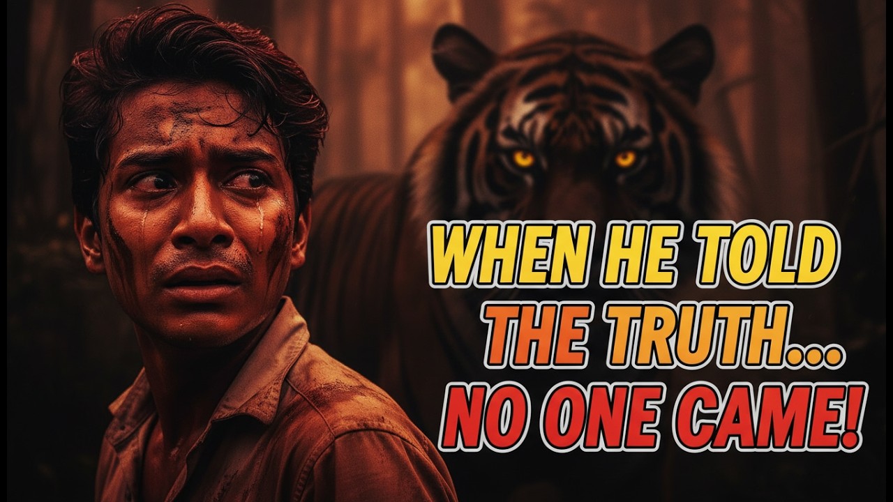 एक झूठ ने बर्बाद कर दी ज़िंदगी | The Boy Who Cried Tiger | Panchatantra Story in Hindi#moralstory