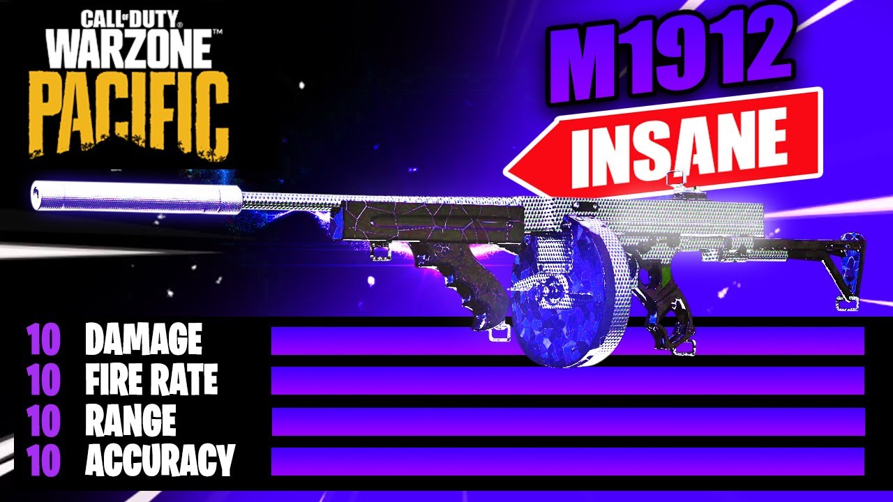 THIS 1912 "Tommy Gun" 😳 is INSANE! Best M1912 Loadout in WARZONE! (BEST Tommy Gun CLASS SETUP)