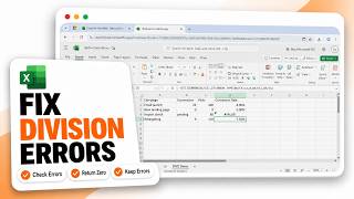 How to Return 0 for DIV/0 Errors Only in Excel (DIV Zero Handling) Update