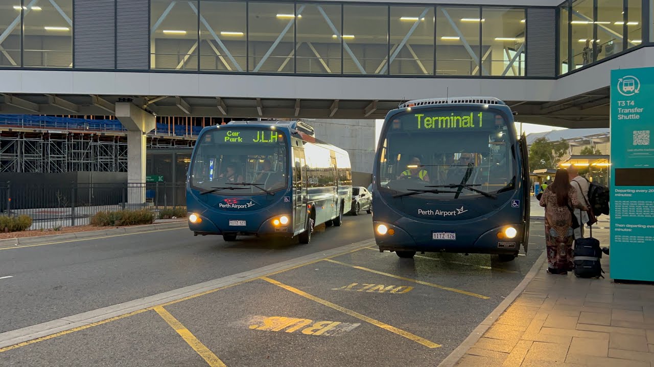 First days of Skybus at Perth Airport