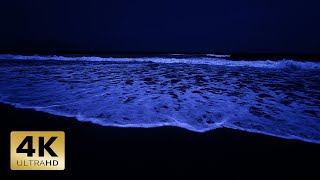 Fall Asleep Instantly With Pristine Ocean At Night - Best Ocean Sounds For Deep Sleep - 10 Hours