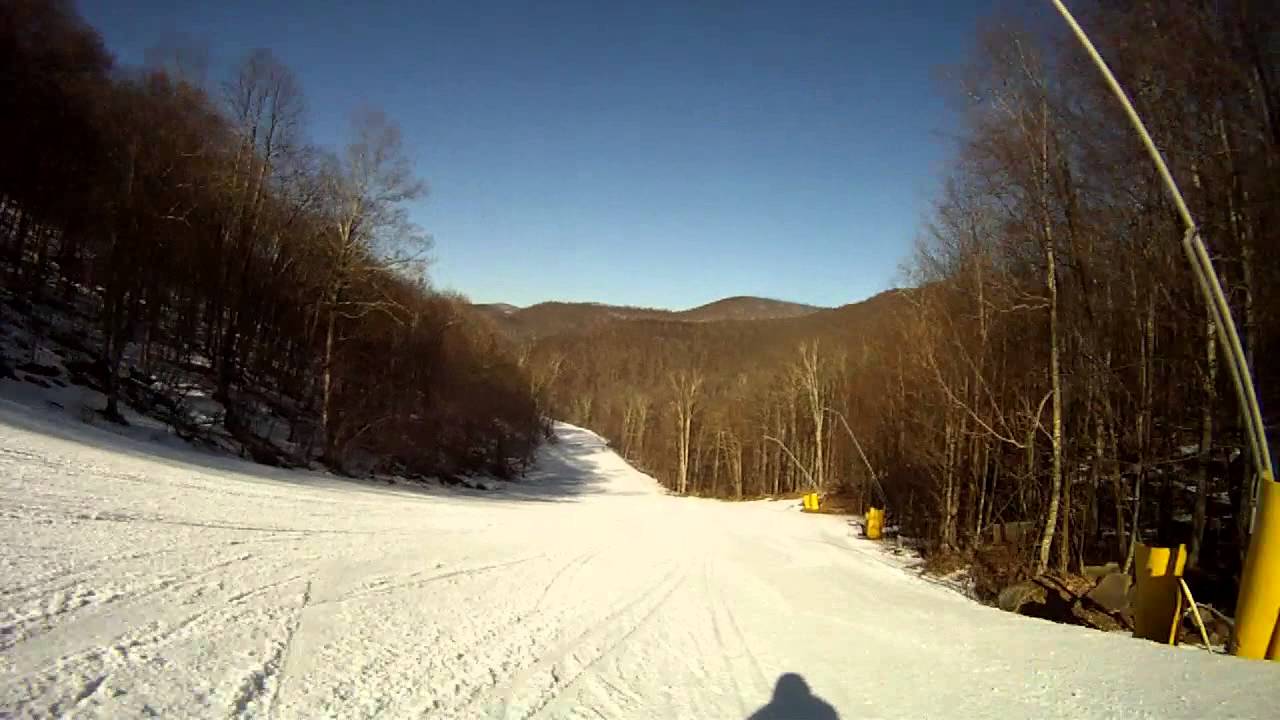 Drews Downhill Speed Record Cup Run at Snowshoe Ski Resort POV HD YouTube