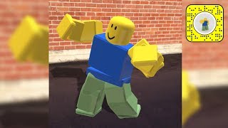 Roblox Noob Dancing to Mii Music (Snapchat Lens)