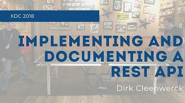 Implementing and Documenting a REST API | Xojo Developer Conference 2018 Session