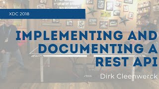 Implementing and Documenting a REST API | Xojo Developer Conference 2018 Session