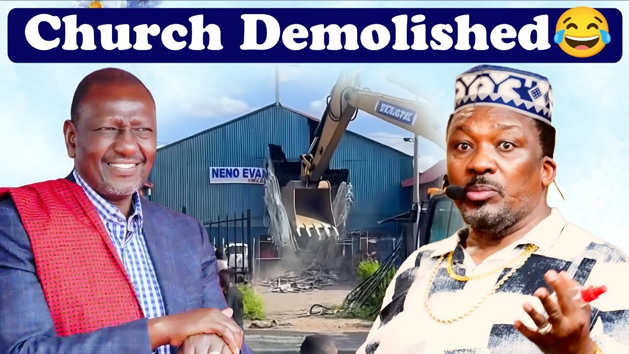 KENYA SIHAMI😂😂PASTOR NGANGA REACTS TO ONLINE TRENDS OF HIS CHURCH BEING DEMOLISHED