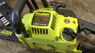 poulan 2550 woodmaster chainsaw carburetor adjustment